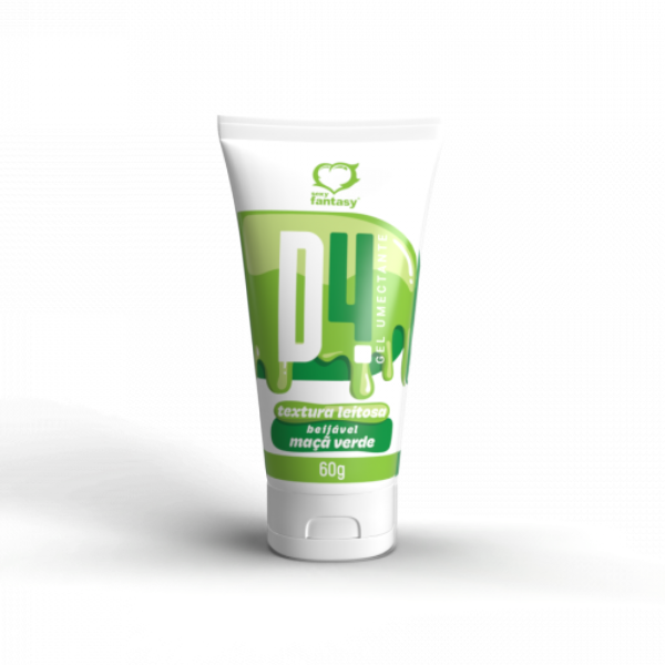 D4 Lubrificante Textura Leitosa Beijável Maçã Verde
