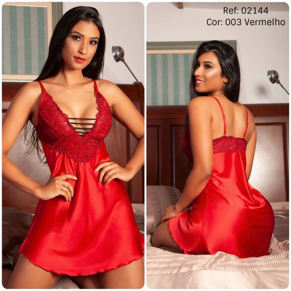 *Camisola Curta com Renda Trabalhada