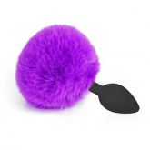 Plug P Pompom em Silicone de Coelho