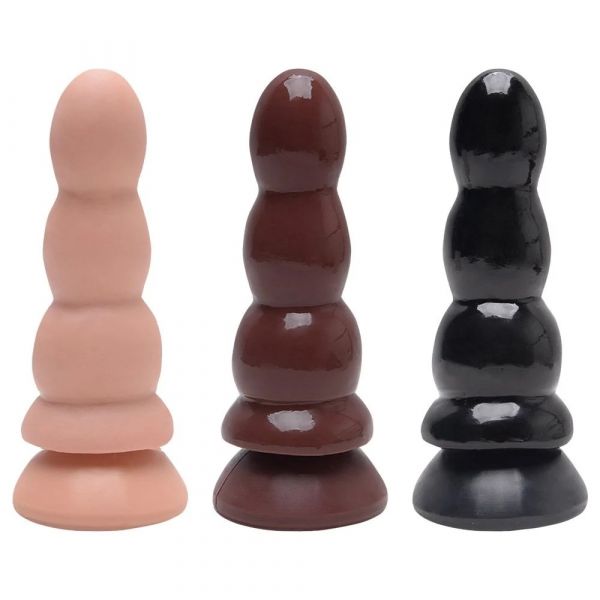 Plug Anal Maciço 16 x 4,5 cm Com Ventosa