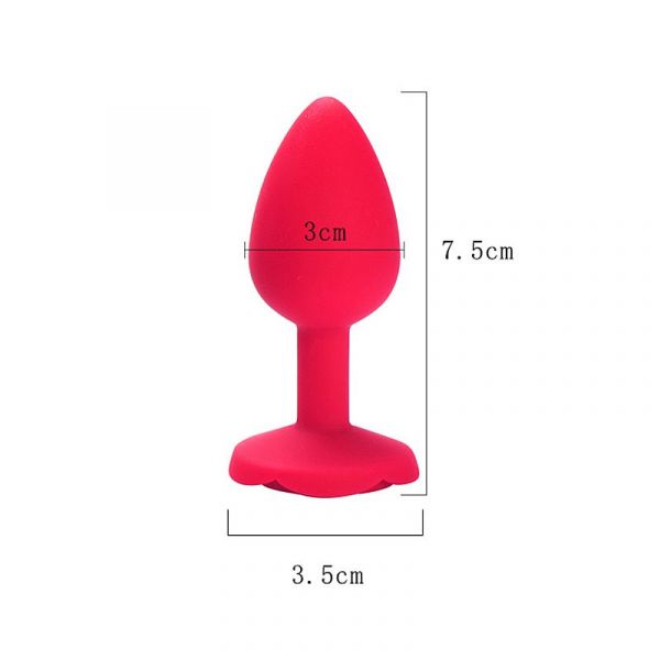 Plug P em Silicone Forma de Rosa