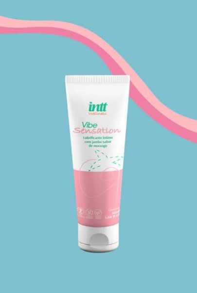 Lubrificante Efeito De Vibração e Aroma De Morango