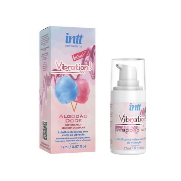 Vibration Power Algodão Doce  Gel Com Efeito De Vibração, Pulsação E Aquecimento