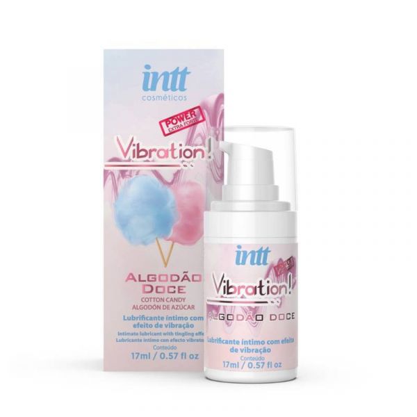 Vibration Power Algodão Doce  Gel Com Efeito De Vibração, Pulsação E Aquecimento