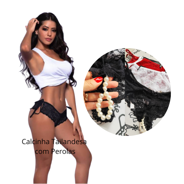 Calcinha Tailandesa Saia com Ajuste