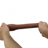 Capa 19 x 4 cm CyberSkin com Anel de Escroto - Gerd