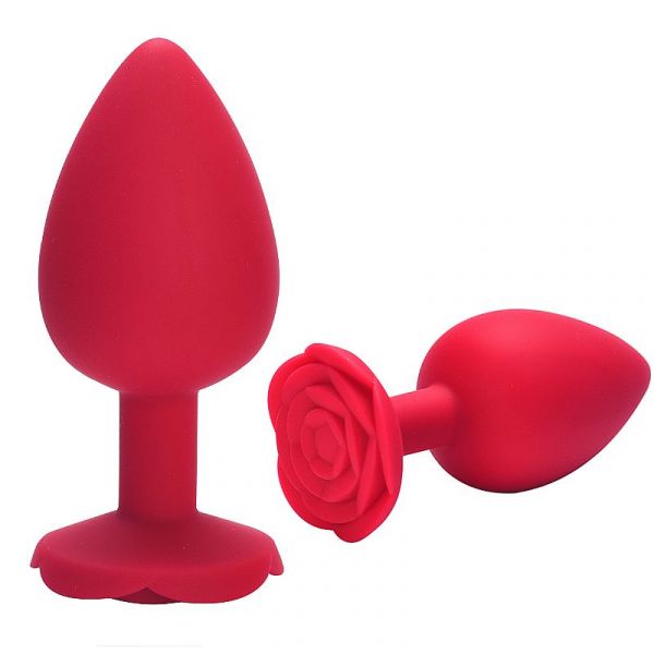 Plug P em Silicone Forma de Rosa