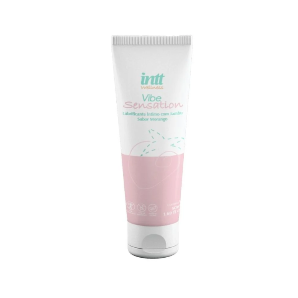 Lubrificante Efeito De Vibração e Aroma De Morango