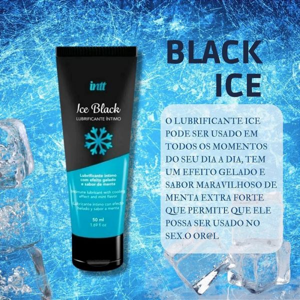 Lubrificante Beijável Ice Black (efeito gelado)