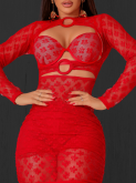Vestido Argola + Top + Short Vermelho