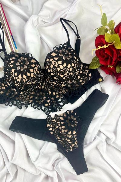 Conjunto Guippir e Microfibra